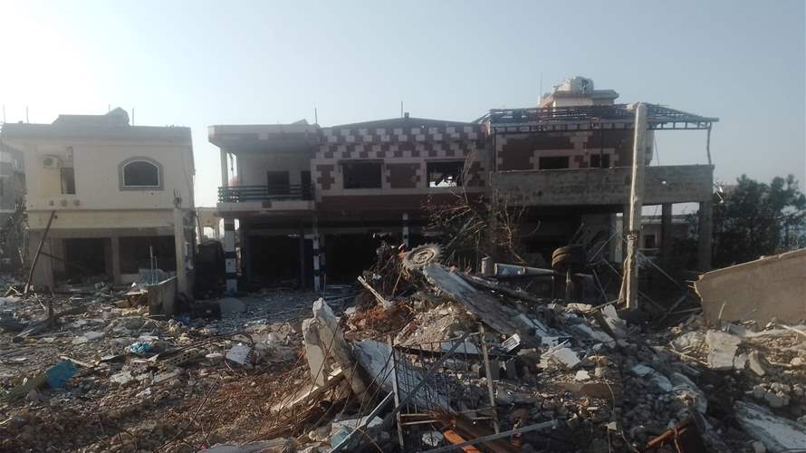 LBCI documents scenes of destruction in Naqoura and Aalma in South Lebanon