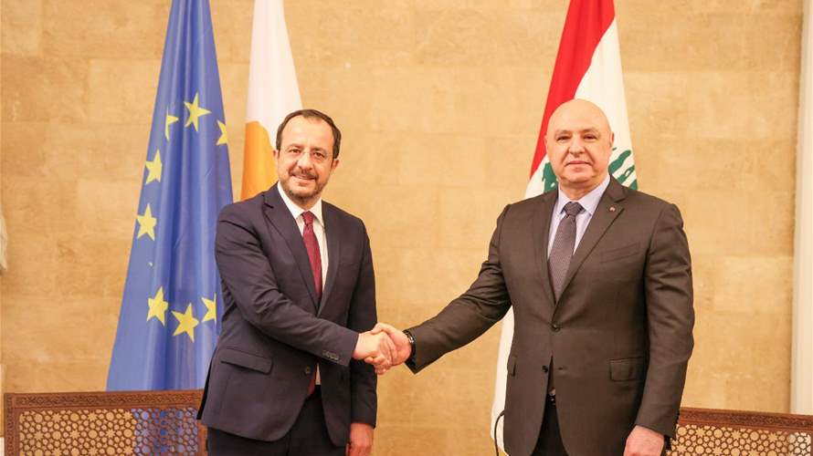 Cypriot president highlights EU-Lebanon cooperation following Joseph Aoun's election