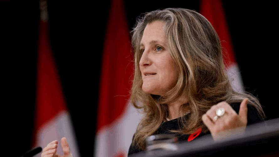 Former Canada finance minister Freeland running to replace Trudeau