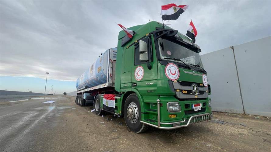 Egypt says 50 fuel trucks to enter Gaza per day