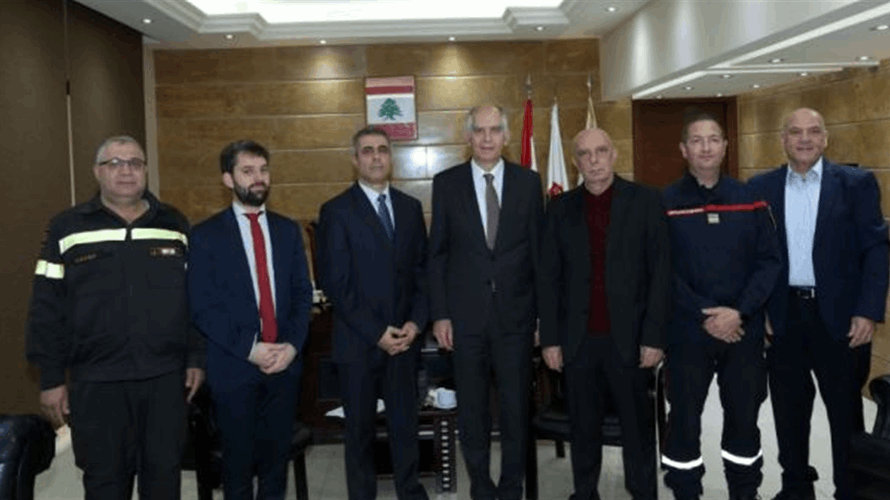 French Ambassador visits Lebanese Civil Defense, pledges continued support