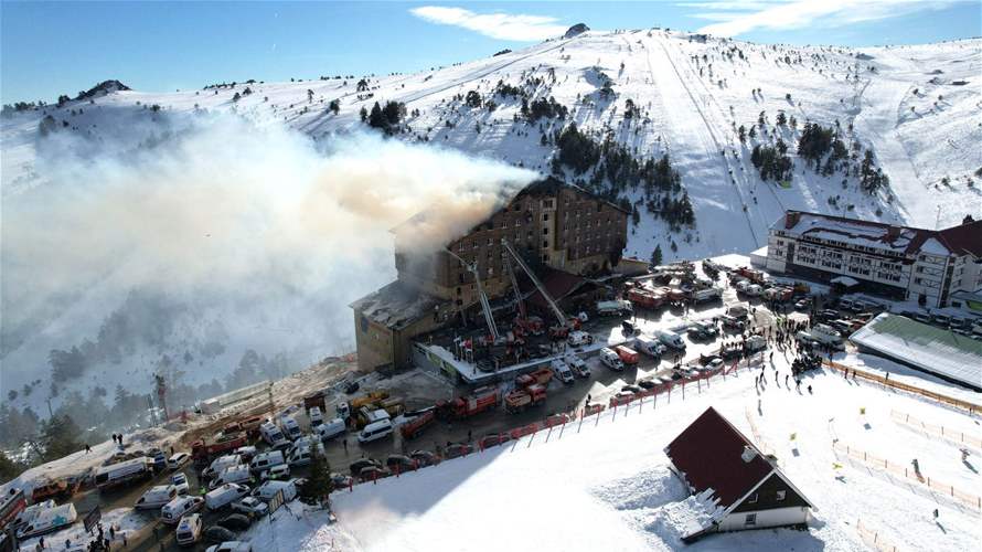 Turkey arrests 15 over deadly fire at ski resort: State media