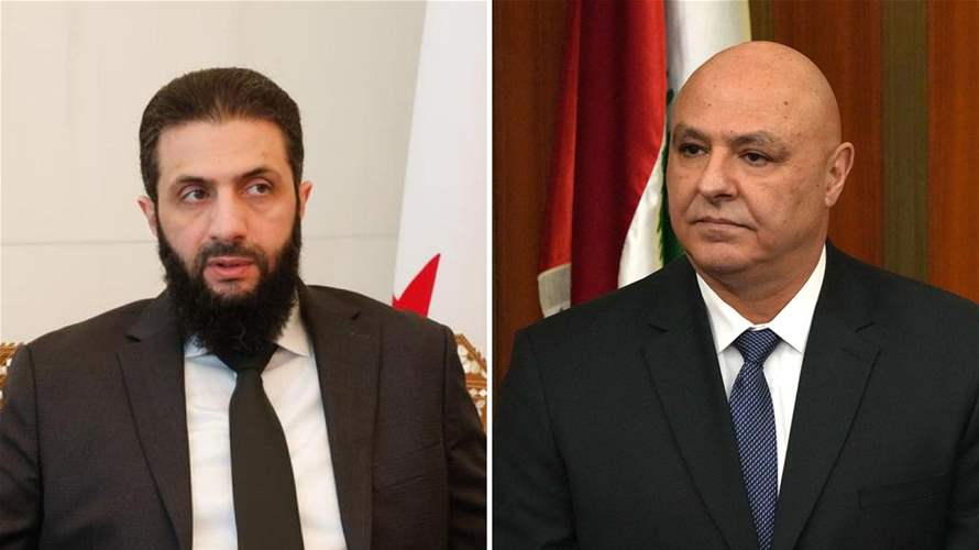 Lebanon's President Aoun congratulates Syria's Sharaa, agrees on border coordination  