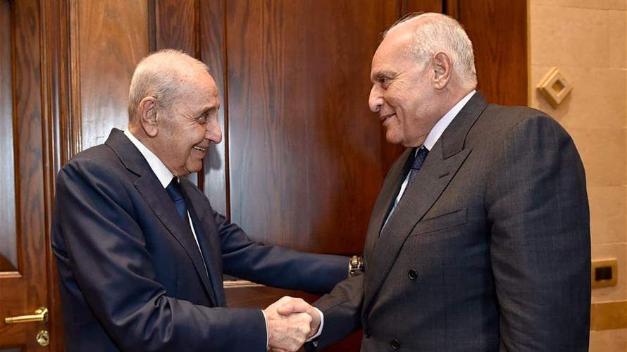 Algerian envoy meets Speaker Nabih Berri, affirms strong bilateral ties  