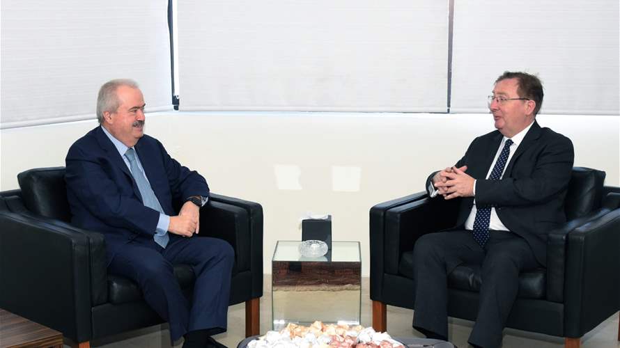 UK Ambassador expresses optimism about Lebanon’s future in meeting with Finance Minister