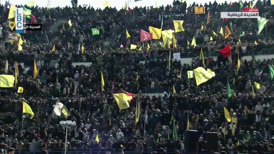 Tens of thousands gather at Sports City Stadium for farewell to Hezbollah’s former leader Nasrallah (Video)