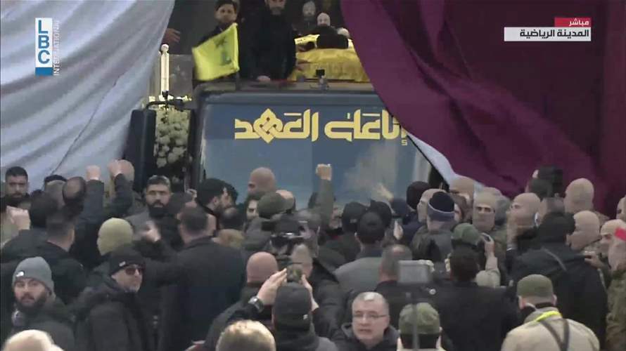 Coffins of Sayyed Hassan Nasrallah and Hashem Safieddine enter Sports City Stadium (Video)