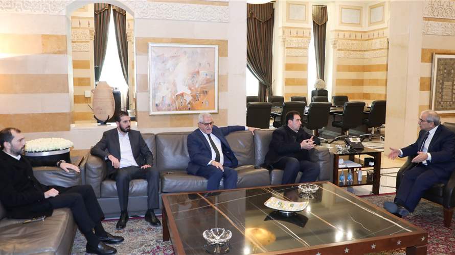 PM Salam discusses economic cooperation, development projects, and refugees in series of meetings