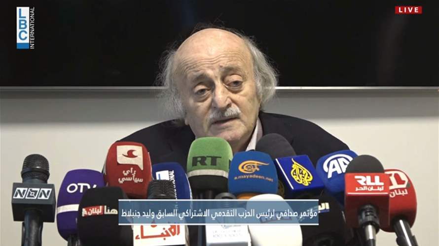 Walid Jumblatt reaffirms opposition to peace with Israel, calls for Palestinian state, and plans Damascus visit