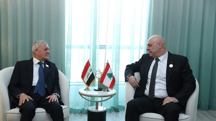 Iraqi President affirms support for Lebanon during meeting with President Aoun