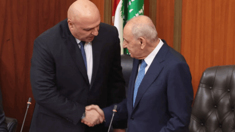 Lebanese President Aoun discusses with Speaker Berri recent developments at Baabda Palace  