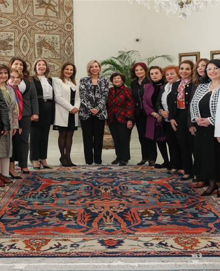 First Lady highlights women's role and rights in Lebanese society