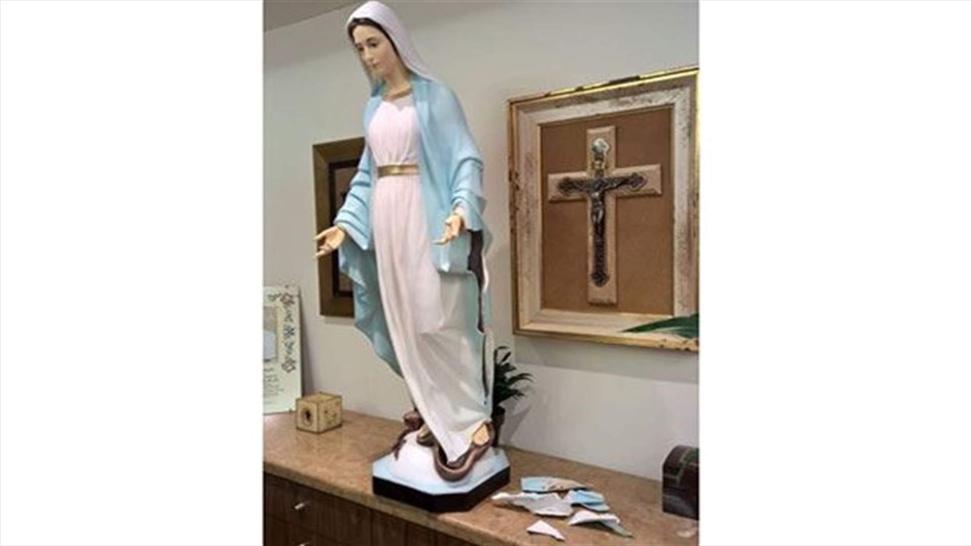 [PHOTOS] Medjugorje Virgin Mary statue en-route to Beirut “intentionally vandalized” in Turkey 