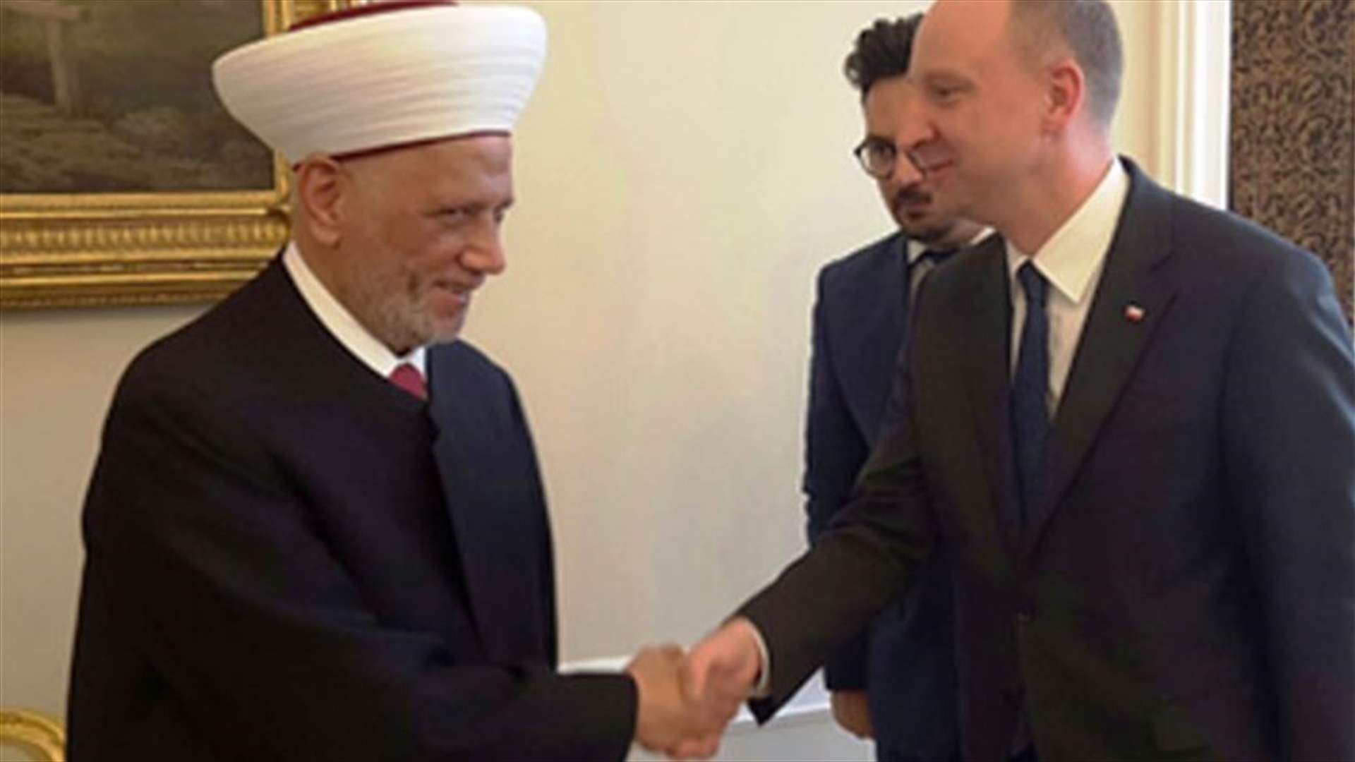 Mufti Derian from Warsaw: Situation in Lebanon requires swift presidential polls 