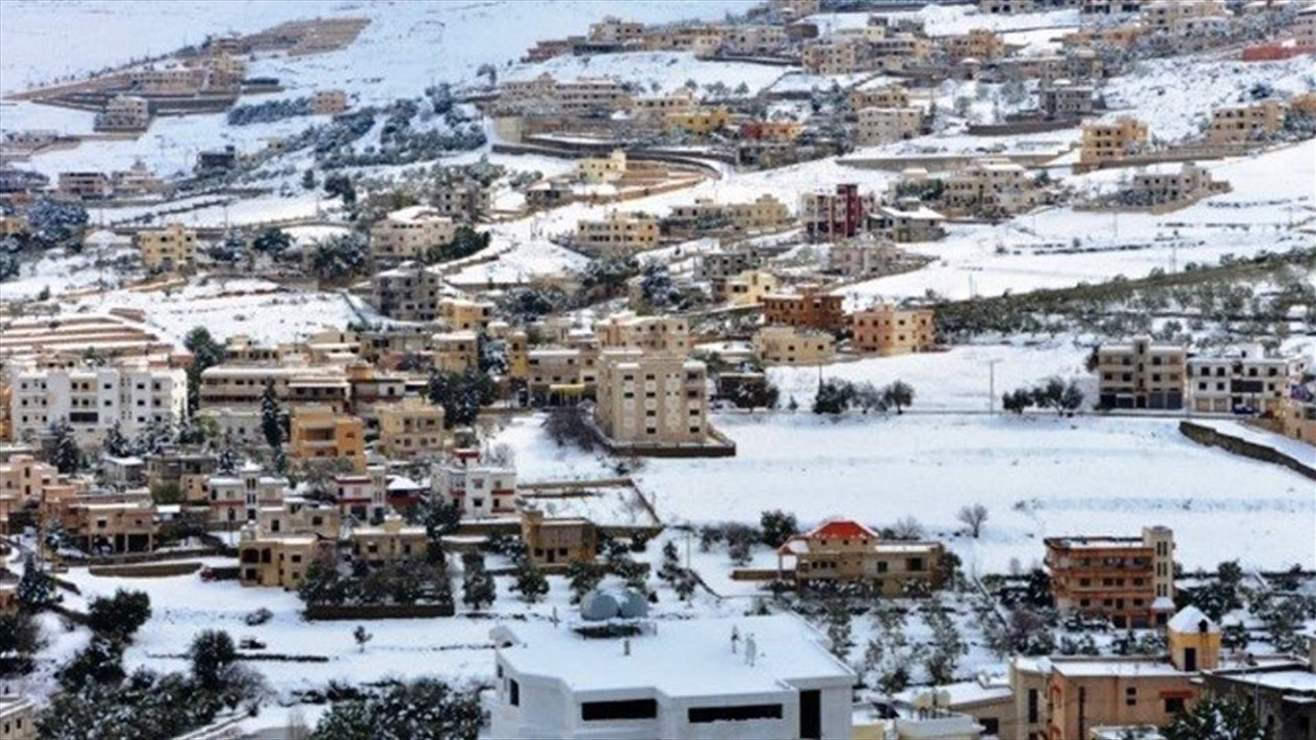 Snow blankets Bint Jbeil villages