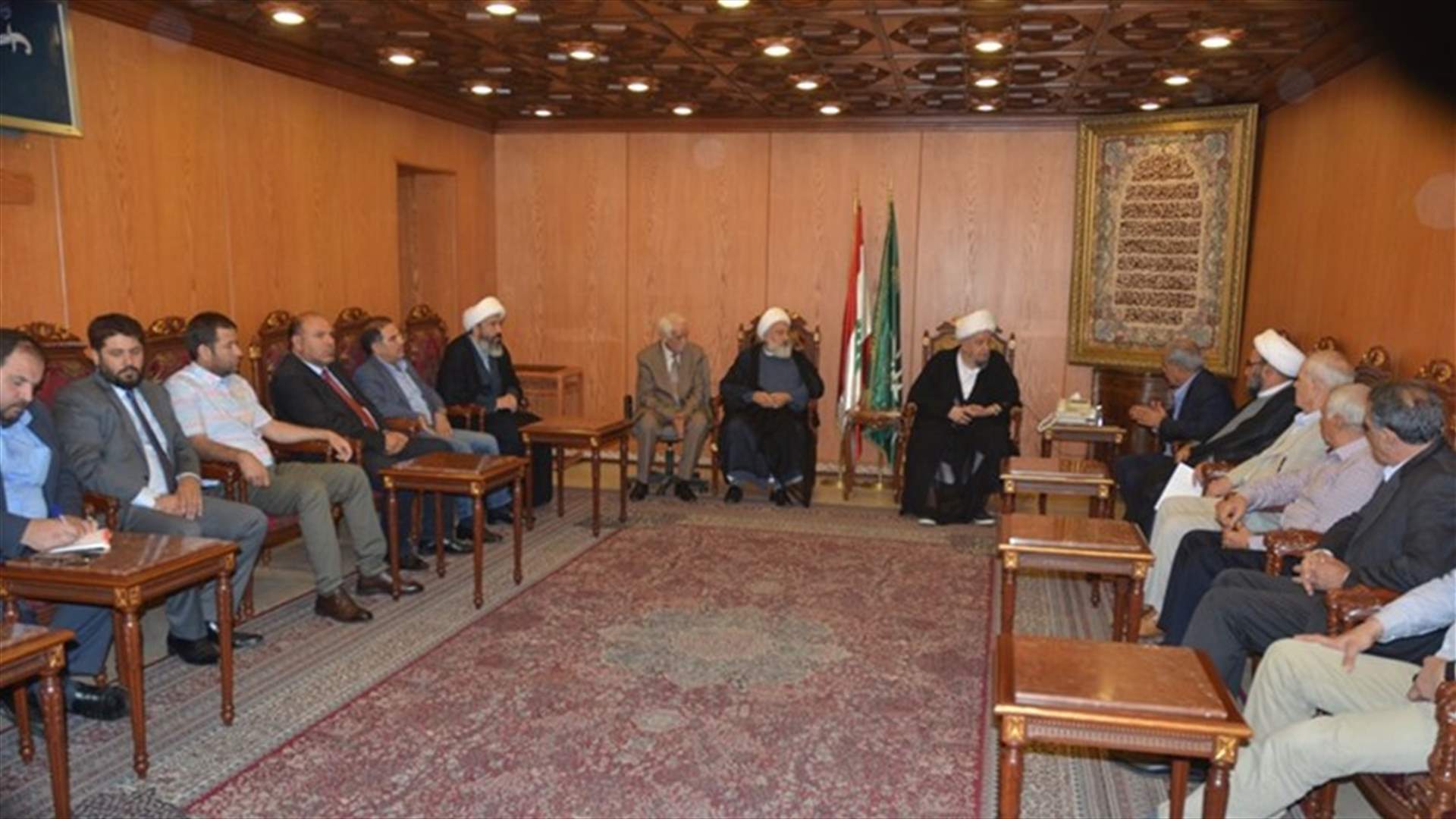 موضوع الخلافات العقارية بين اليمونة والعاقورة في المجلس الإسلامي الشيعي الأعلى