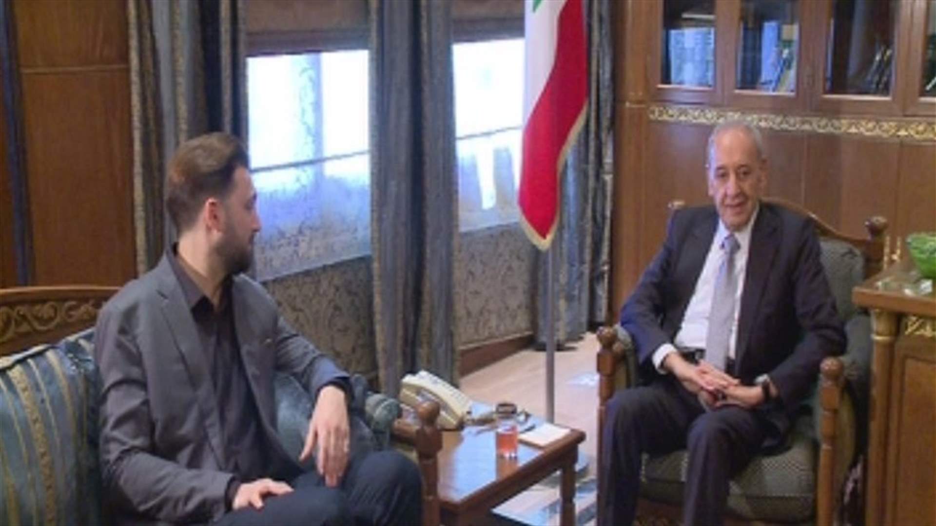 Speaker Berri meets with MP Taymour Jumblatt