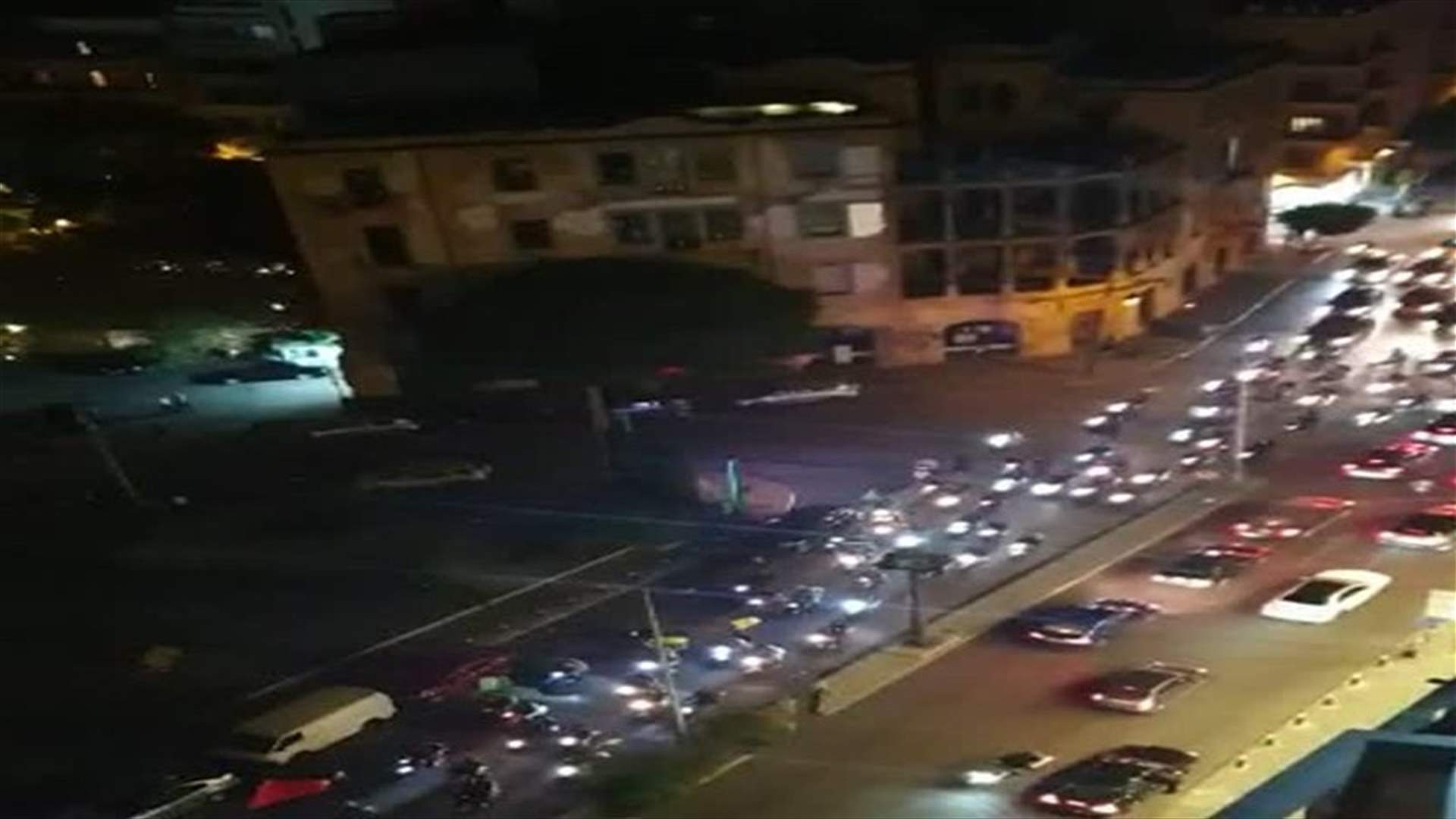 Motorcycle convoy heads toward central Beirut (Video)