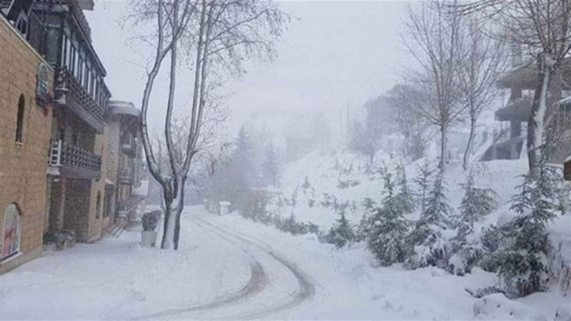 Snow closes various roads across Lebanon