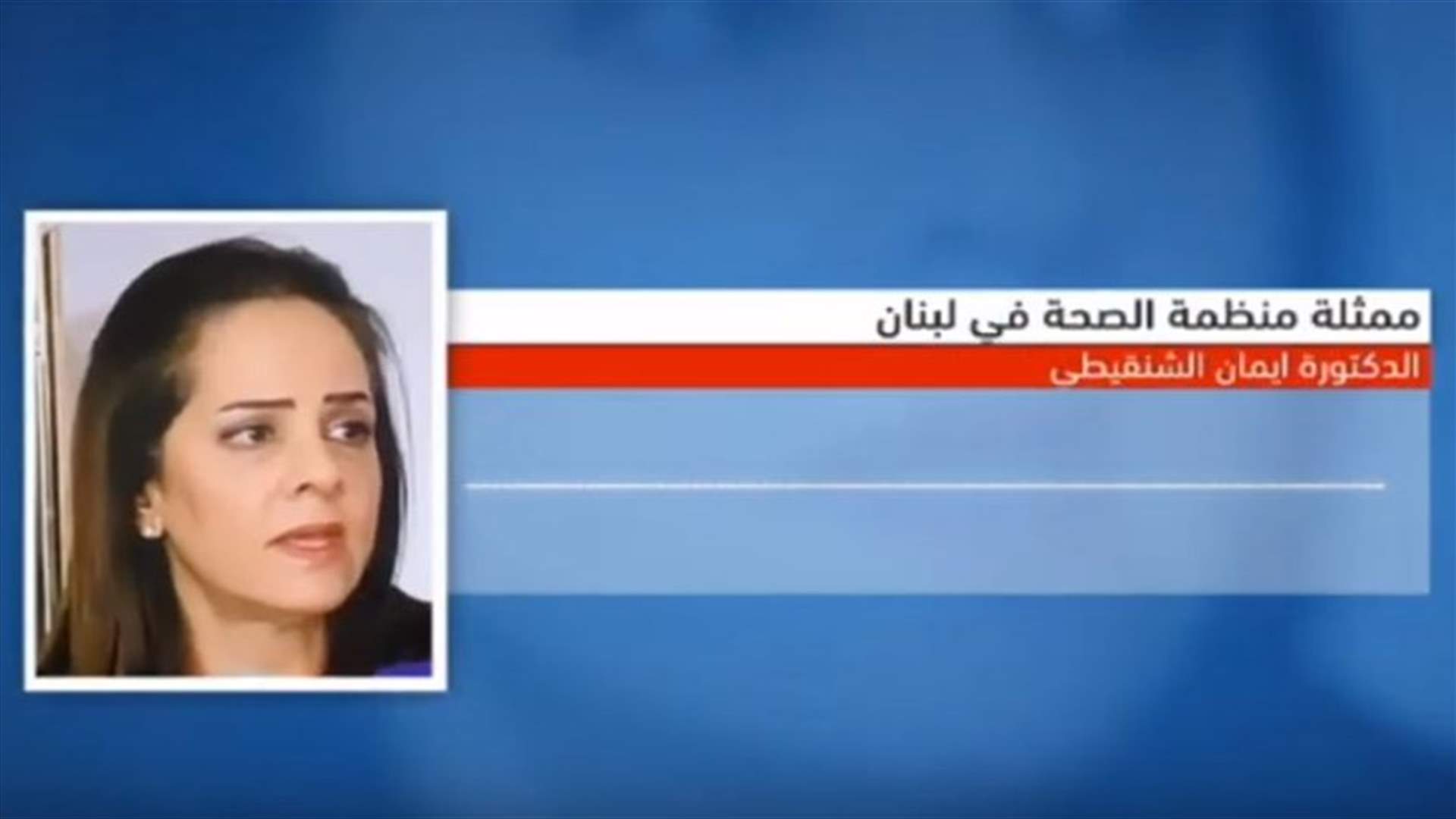 معطيات من ممثلة منظمة الصحة العالمية في لبنان بشأن كورونا