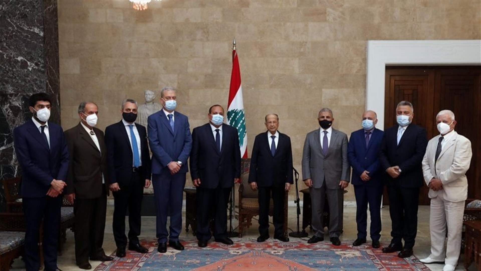 President Aoun meets Syrian Social Nationalist Party delegation