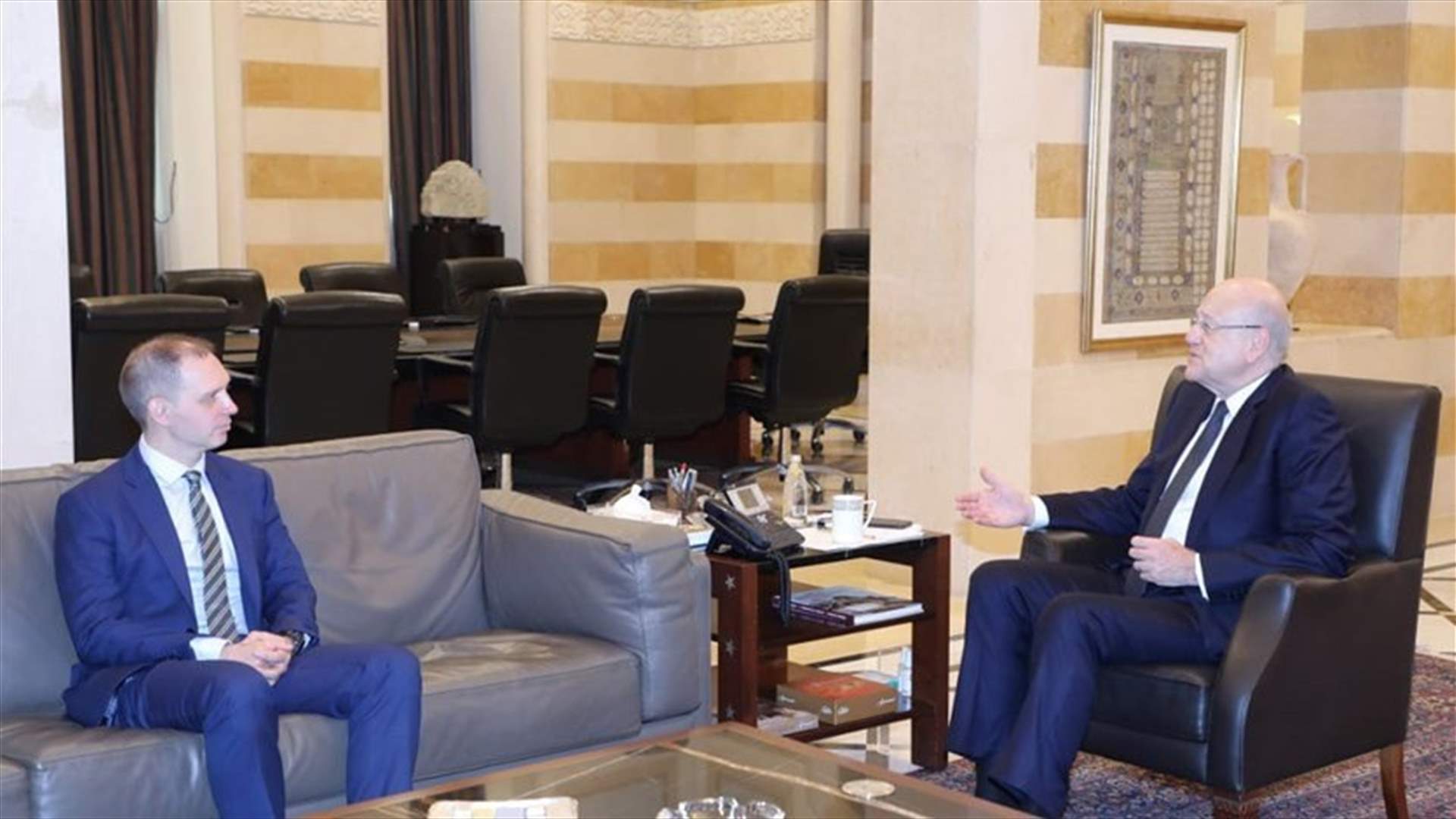 Mikati meets British Ambassador to Lebanon