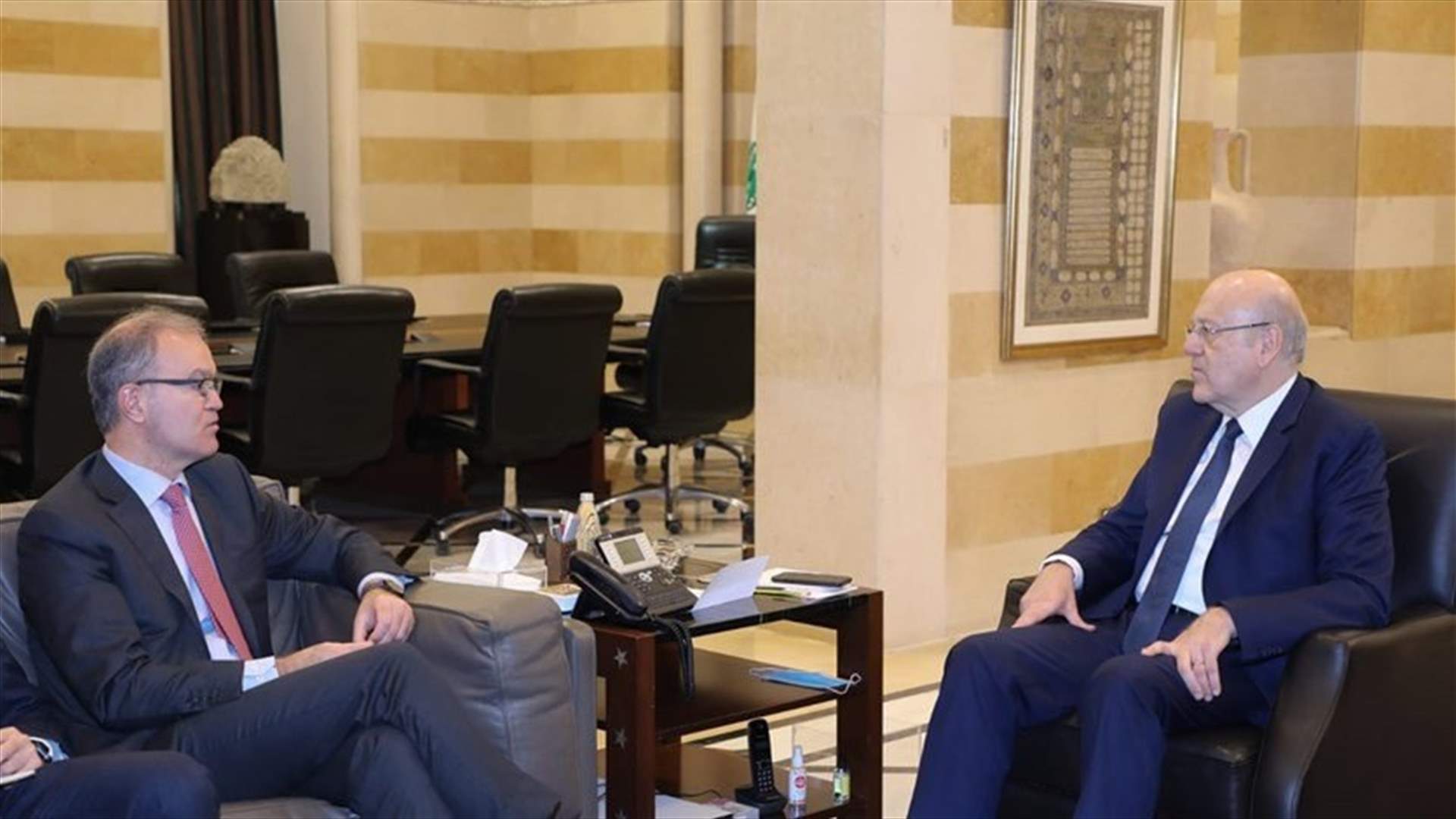 PM Mikati meets IMF delegation