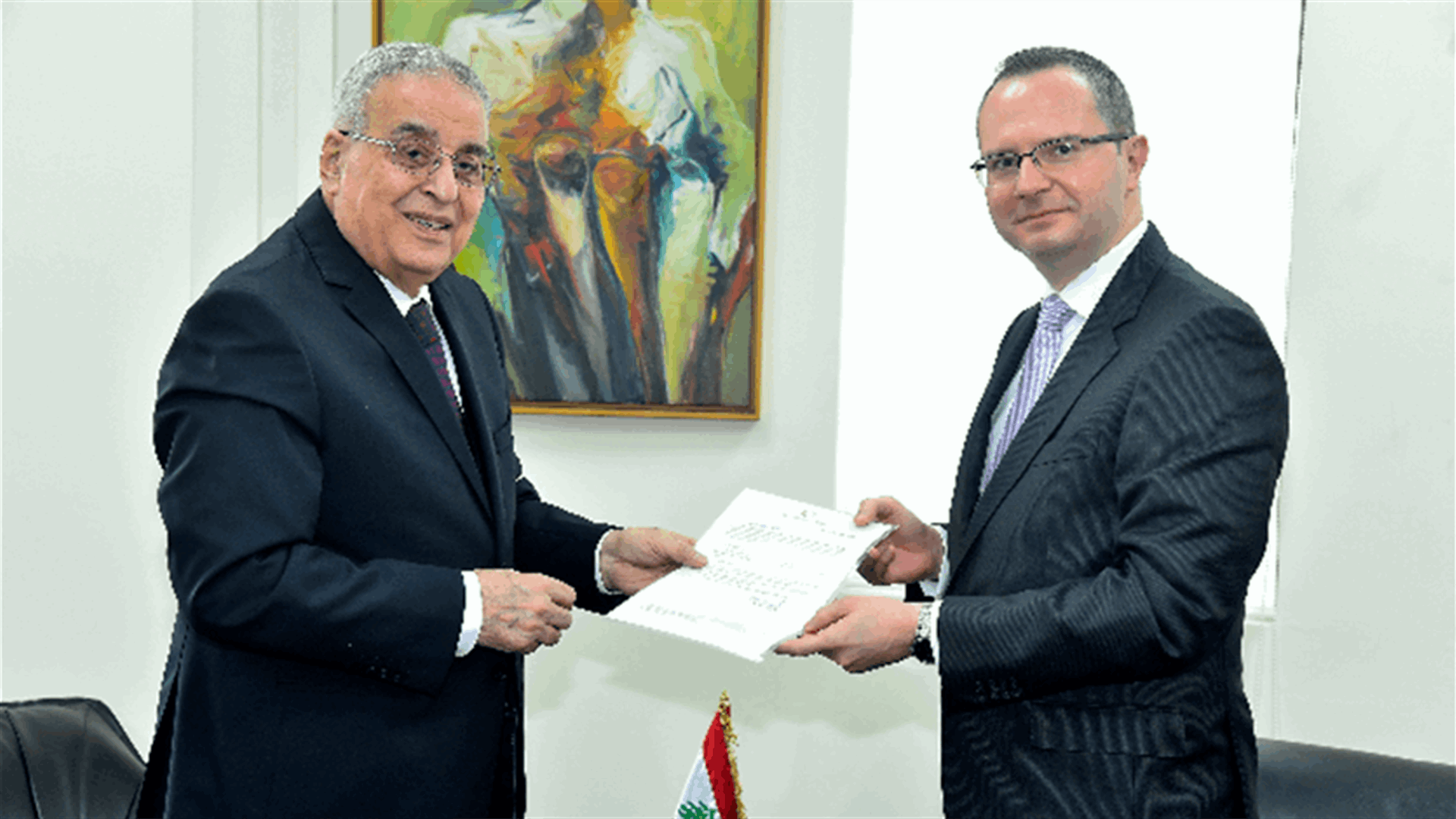 Foreign Affairs Minister Bou Habib meets Turkish Ambassador to Lebanon