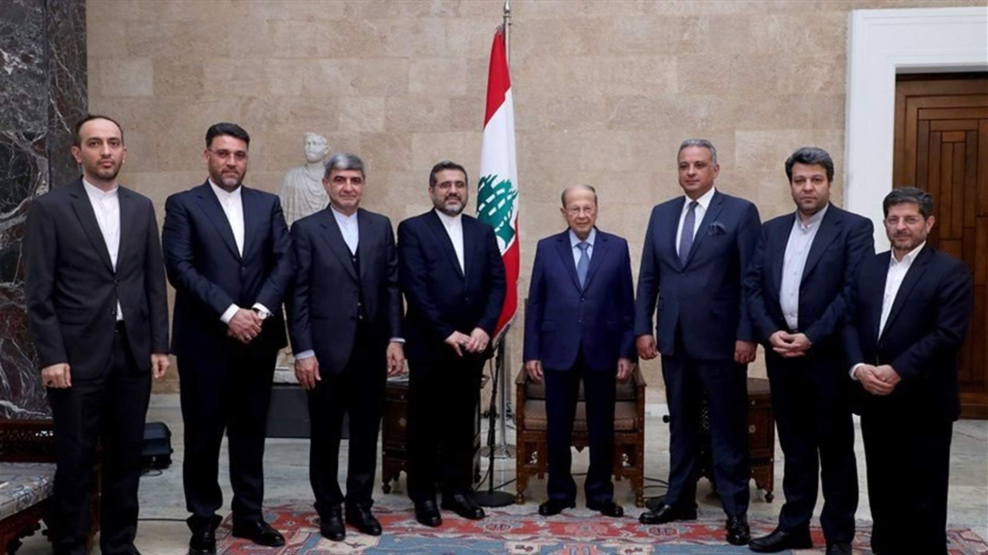 President Aoun meets with Iranian Minister of Culture