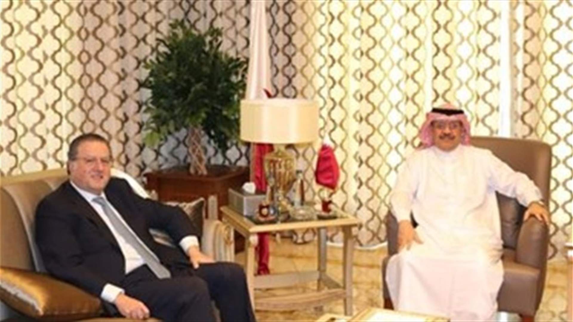 Chouccair meets Qatari ambassador to Lebanon