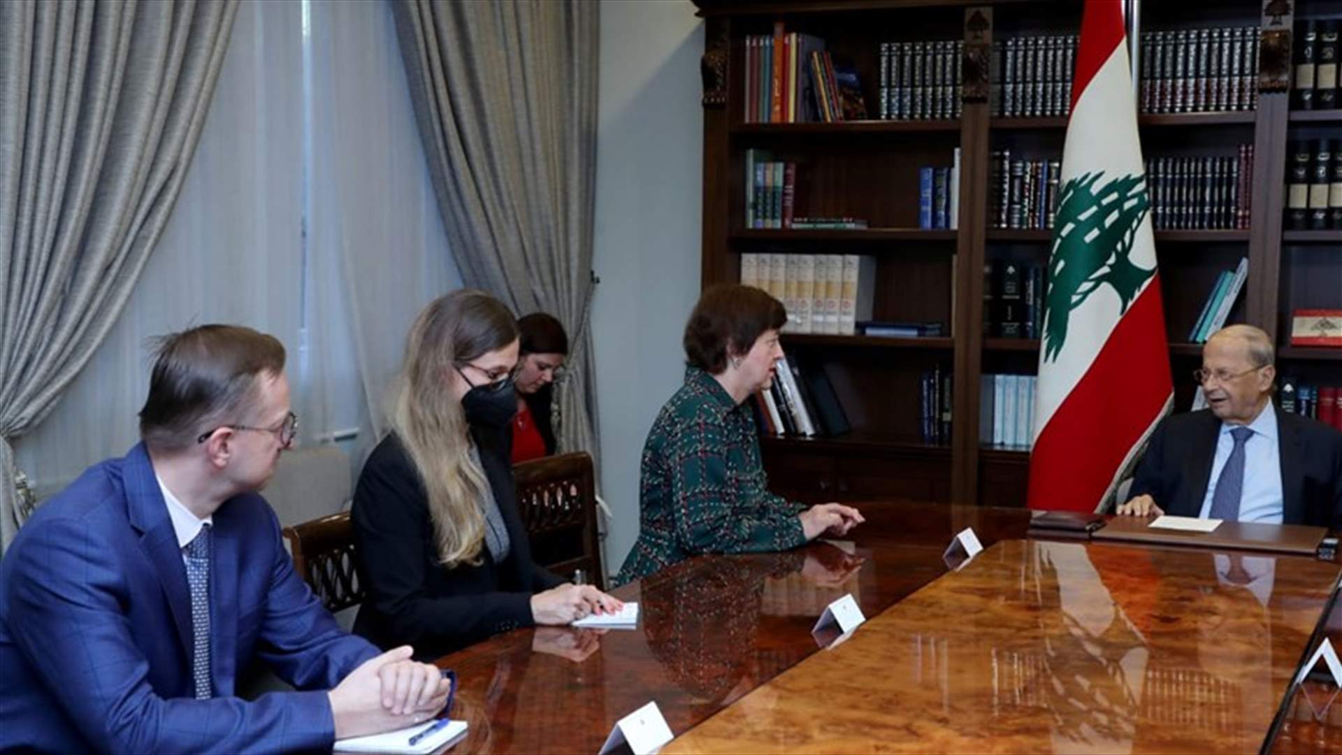 President Aoun meets with UN Special Coordinator Wronecka