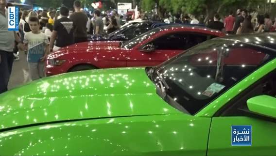Bnoss Jounieh shines with a show of American sports cars