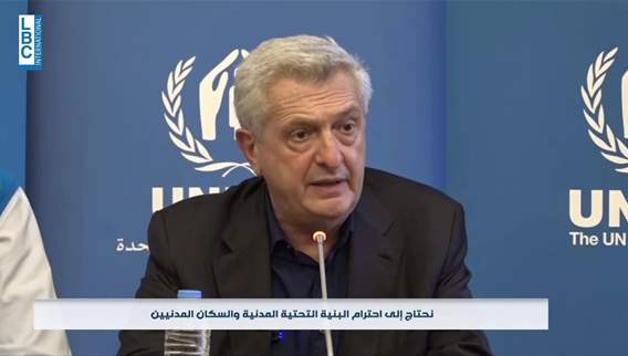 UN refugee chief: Airstrikes in Lebanon violated humanitarian law