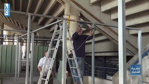 Sports stadium transforms into a shelter center for displaced Lebanese