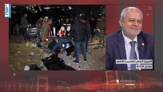 Red Cross Secretary-General Georges Kettaneh explains to LBCI rescue operation in Akkar