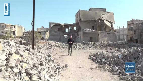 LBCI tour in Bab Amr as parts turned into rubble with iron pulled by the Fourth Division